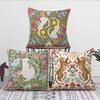 Fashion Monkey Tiger Lion C-Christine De C-Carvalho Soft Pillow Case for Sofa Living Room Home Office Decor Protective Covers