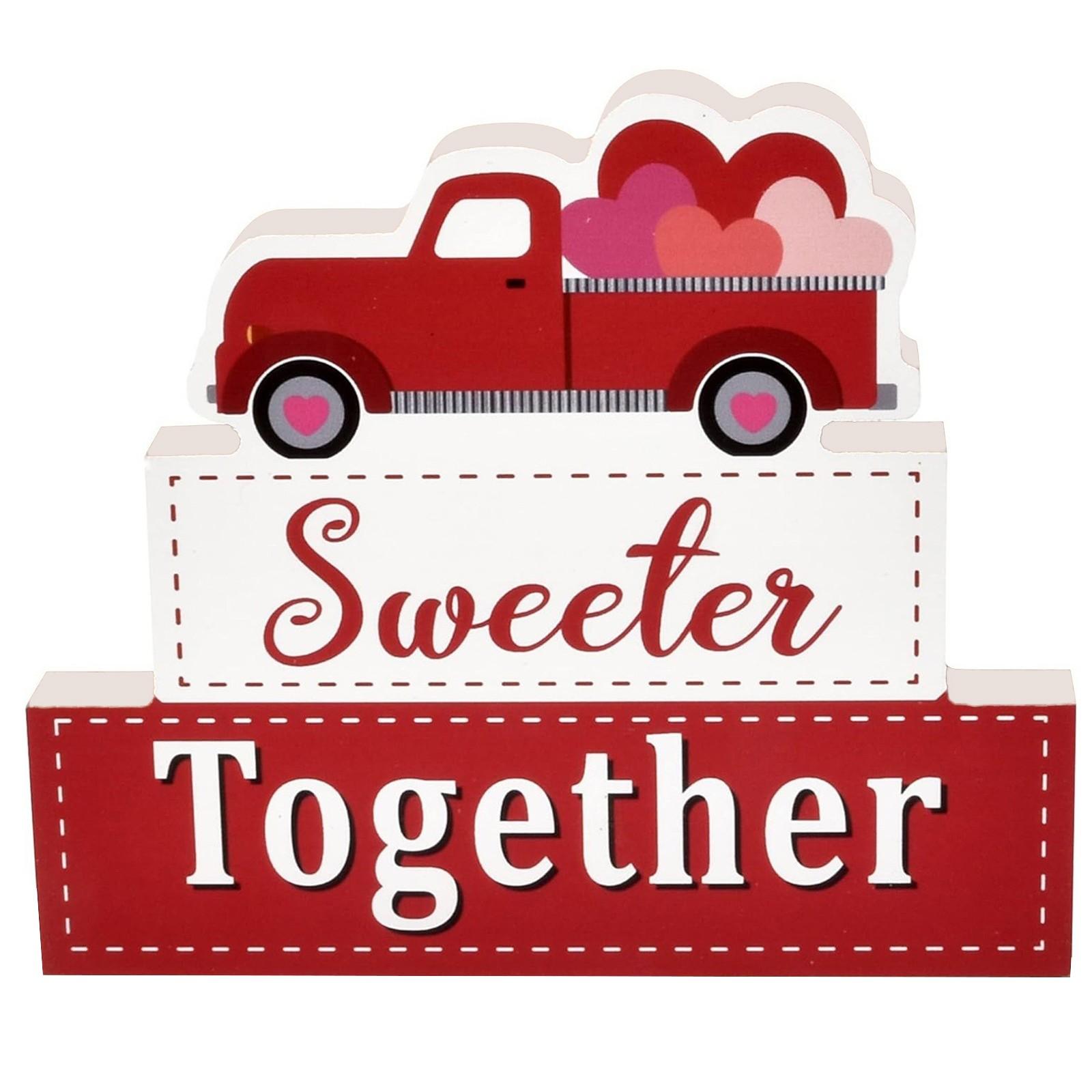 

Украшения на День святого Валентина Деревянные украшения для дома Ручная работа Подарок Настольные украшения на День святого Валентина One Size