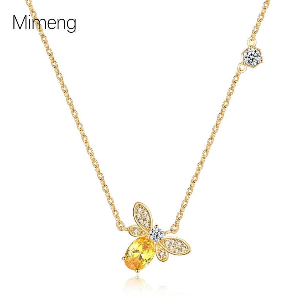 Bee Zircon Pendant Necklace: Women's Light Luxury Fashion Clavicle Chain, Niche Design