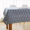 Japanese Style Blue Wave Table Cloth Cotton Linen Tablecloth Rectangular Table Cloth Decorative Dining Table Cover Obrus Mantel