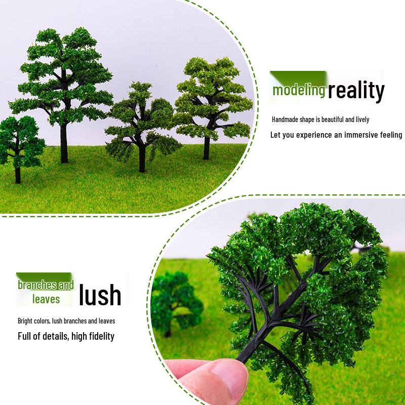DIY Sand Table Building Trees Set - Handcrafted Miniature Landscape Models with Finished Tree Trunks