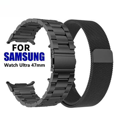 Stainless Steel Band for Samsung Galaxy Watch 7 Ultra 47mm Luxury Metal No Gaps Strap for Galaxy Watch 7 Ultra Bracelet Watchband