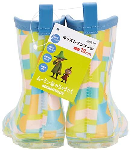 Skater Children's Rain Boots, Moomin Cartoon Design with Reflective Tape, 18cm, RIBT18-A