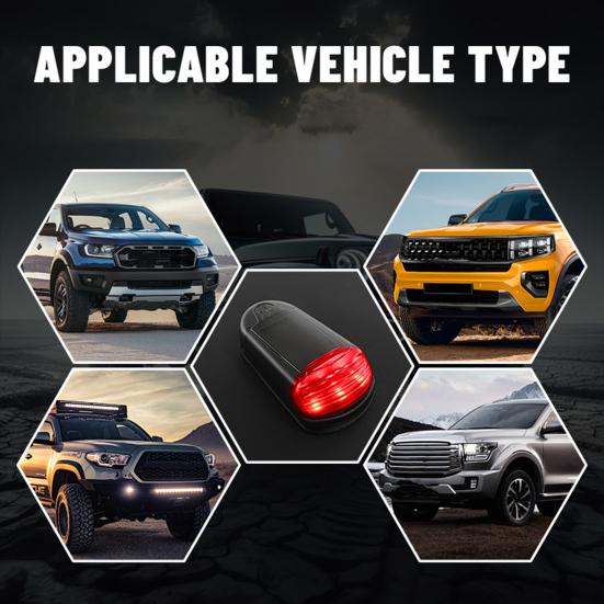 Solarbetriebene Fahrerhausleuchten für LKW Drahtlose Solar-LED-Leuchten Wetterfest 7 Farben