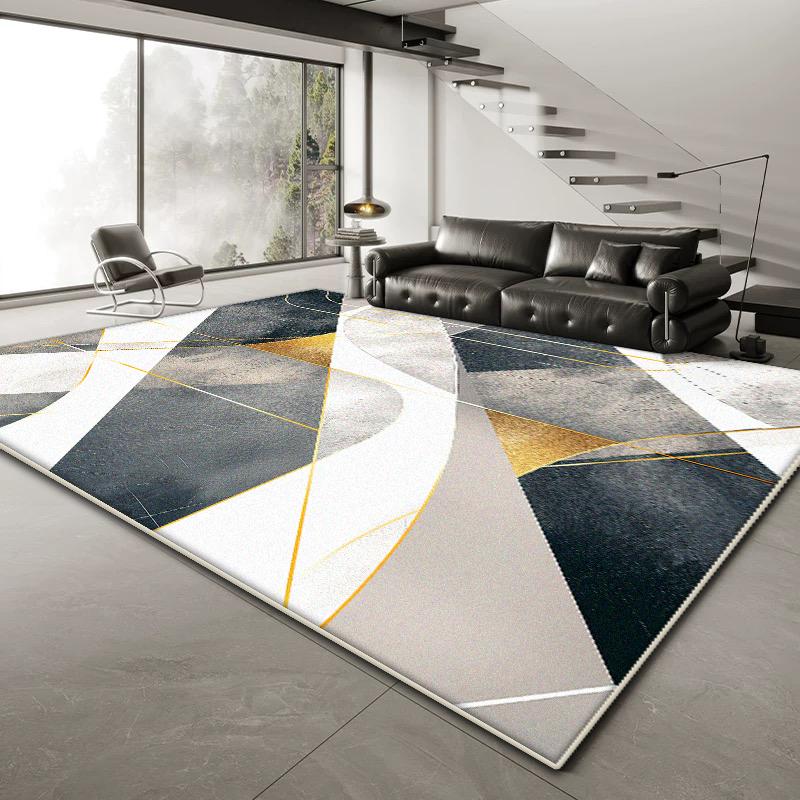 Tappeti Geometrici Nordici Grandi per Decorazione Soggiorno Casa Divano Tavolini da Caffè Tappeto 200x300 Camera da Letto Comodino Morbido Tappetino Antiscivolo