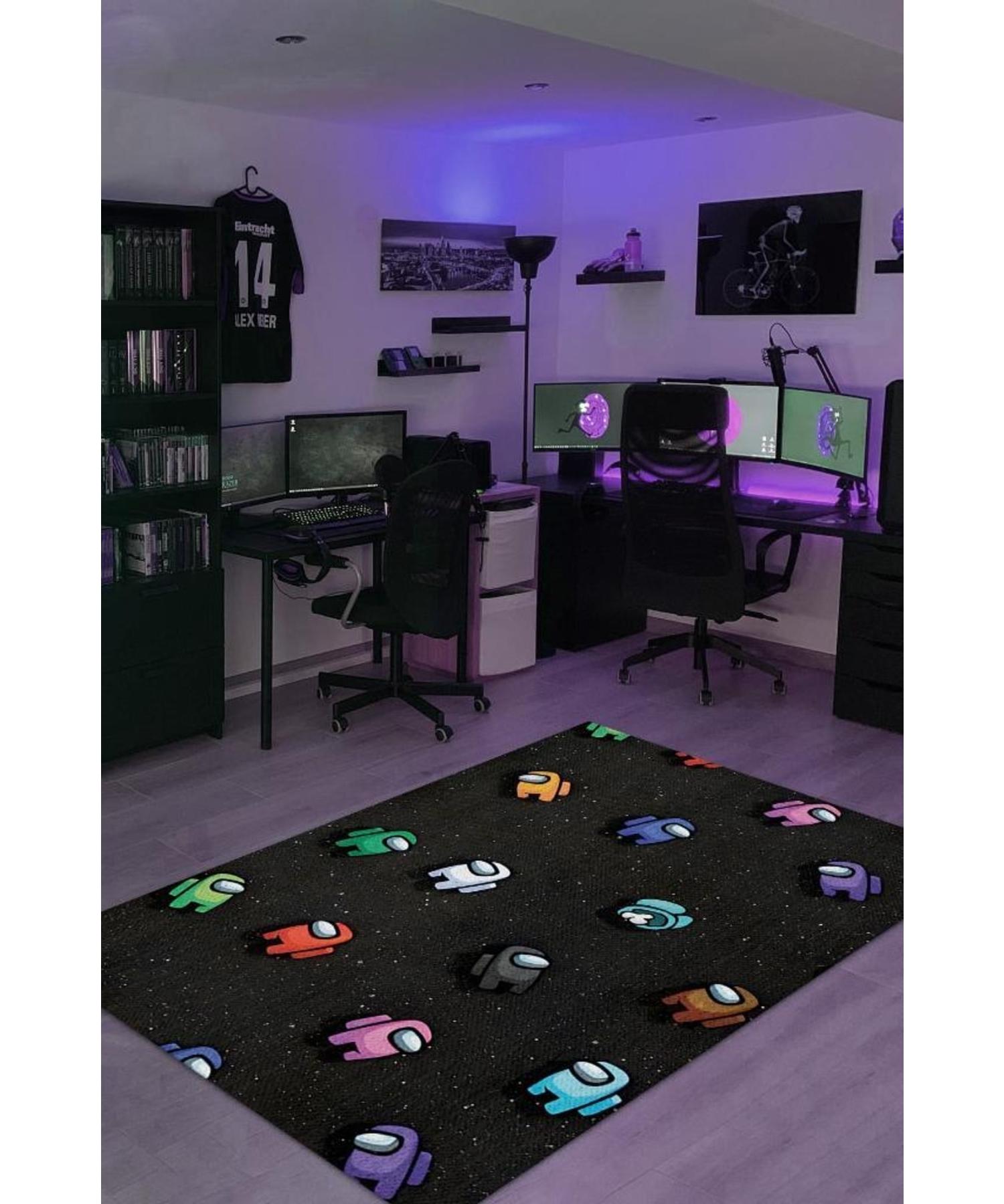 

Woven Based Washable Among Us Gamer Rug