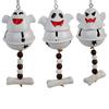 Ghost Bell Hanging Ornament Resin White Ghost Wind Chime Decoration for Halloween Home Garden Party Decor