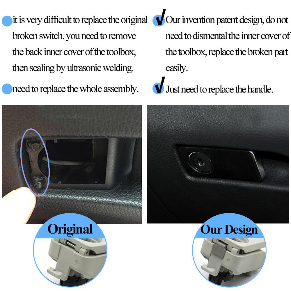 Car Dashboard Toolbox Switch Lid Lock Switchs Trunk Glove Box Handle For Mercedes BENZ C E Class W204 W212 W207 GLK204 C200 E260
