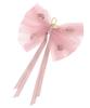 Maison De Fleur Tulle Rose Ribbon Charm, Women's, Pink