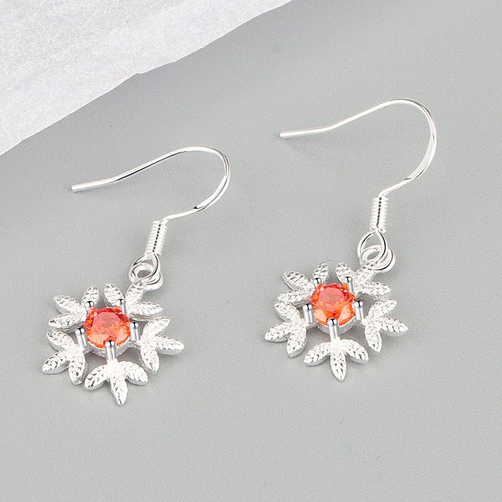 Lindon Kolczyki ze stopu miedzi z cyrkoniami Kolczyki wiszące dla kobiet Prezenty weselne