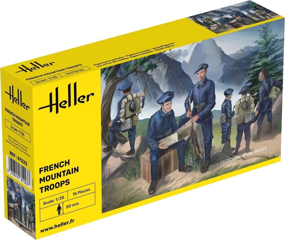 

Platz Herre Французские горные войска WW2 Blue Devils Пластиковая модель HE81223 1/35