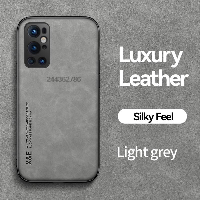 Kožené Magnetické Nárazuvzdorné Pouzdro Pro OnePlus 9 Pro 9RT S Kovovou Deskou Ochranný Kryt Silikonová Měkká Skořepina Telefonu Kožené Pouzdro