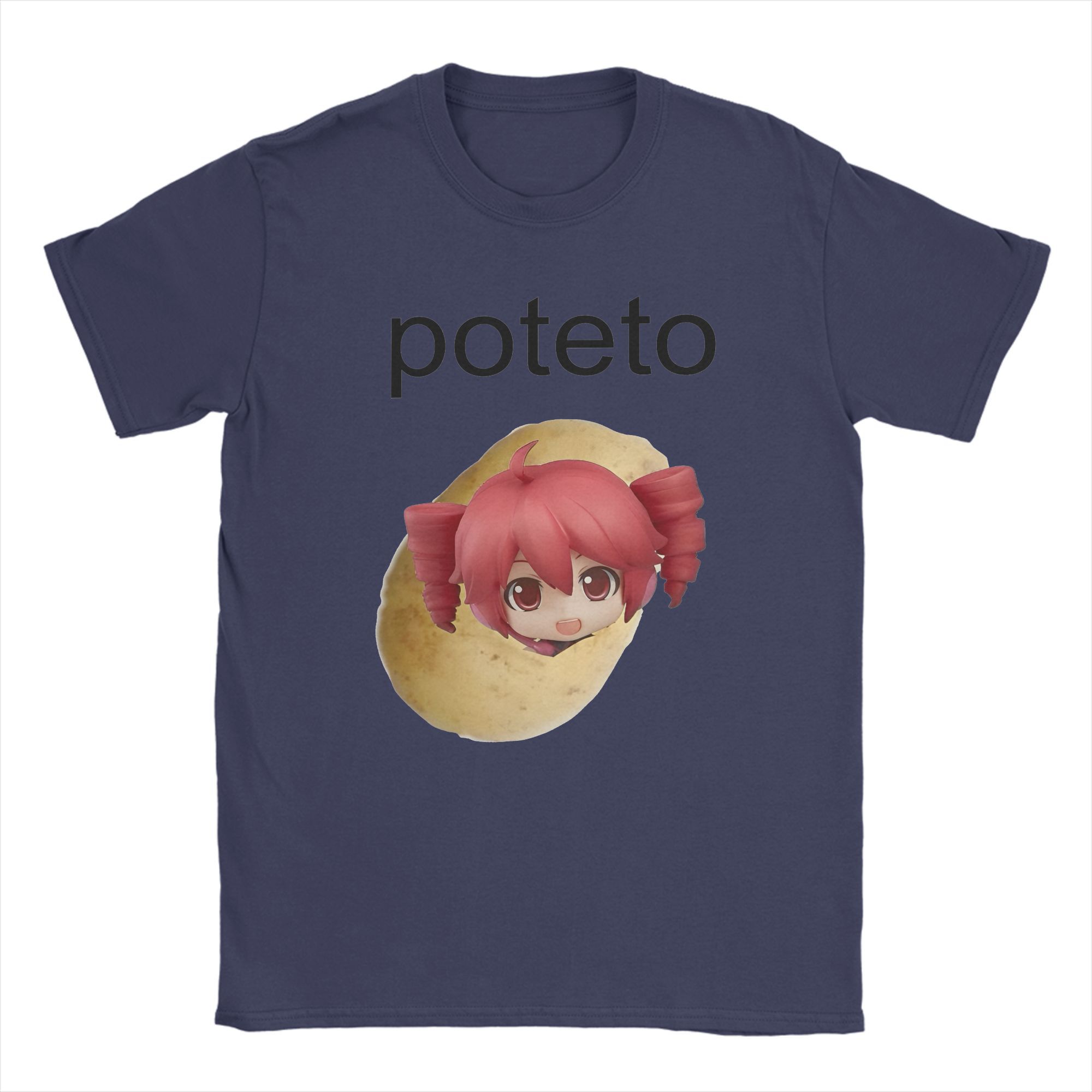 

Fashion Kasane Teto T-Shirt for Women Unisex Crewneck Cotton T Shirt Funny Cute Summer Short Sleeve Tee Shirt Clothing S
