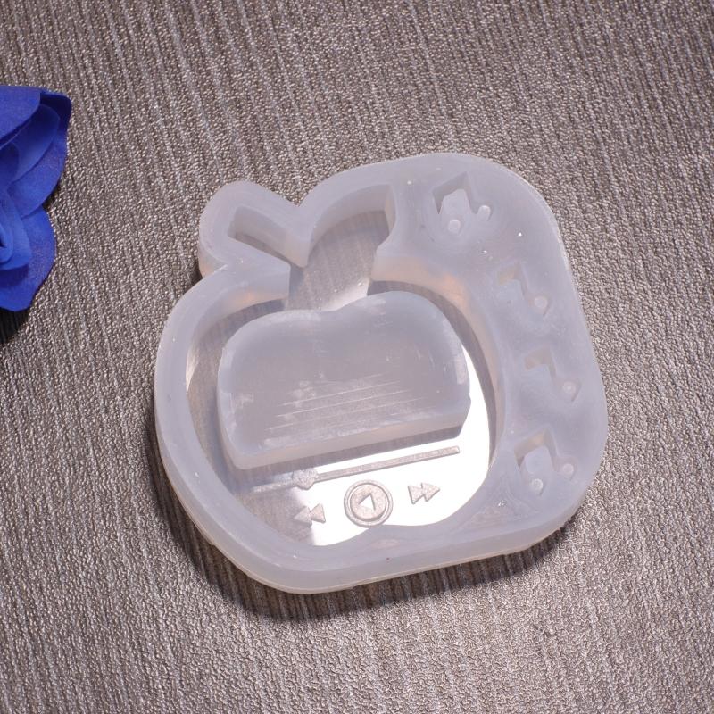 Epoxidové tekuté písky Silikonové formy Tvar přehrávače médií Přívěsek Forma Pryskyřice Forma na přívěsek Ruční výroba