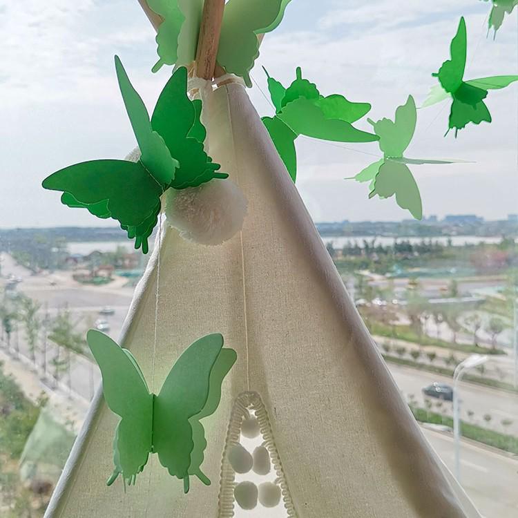 Colorful 3D Butterfly Paper Garland for Weddings, Parties, and Children's Room Decor