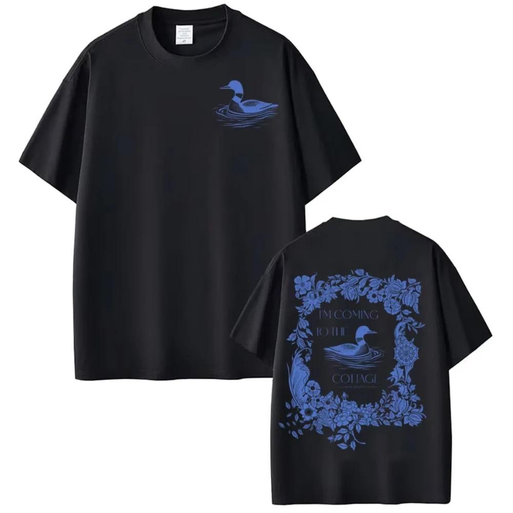 

2026 Heated Rivalry Funny Wolf Bird Meme Tees Men s Women Casual T-shirt Short-sleeved Loose Cotton Gothic Punk High Quality T-shirts 4XL