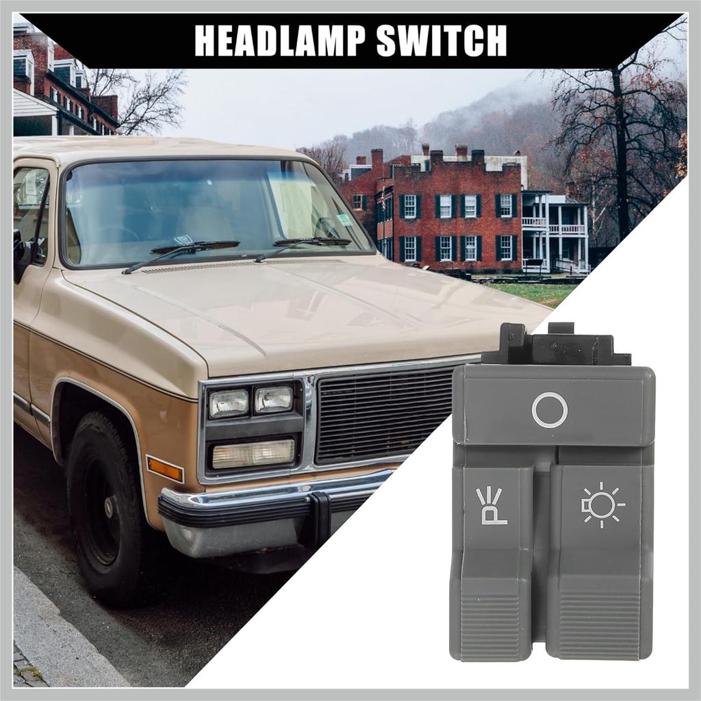 19245374 / Front/Headlamp Switch for Chevy Blazer 1992-1994 for GMC Yukon 1992-1994 / Headlamp Parking Lamp Switch / 1 Pcs/Gray Replacement Car Parts