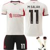 25-26 Liverpool Away Jersey Football Jersey for Kids and Adults M.SALAH #11