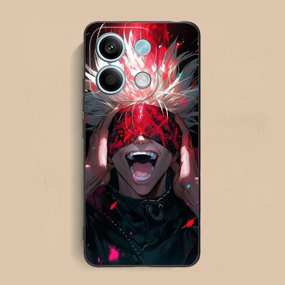 Jujutsu Kaisen Satoru Gojo Phone Case for Xiaomi Redmi 15 14 13 12 A5 3 2 1 C Plus 4G 5G Colorful Printing Cover Cover Pretty