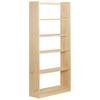 Astigarraga-Astigarraga Gala Natural Pine Bookcase 184 X 80 X 25 Cm 6 Shelves