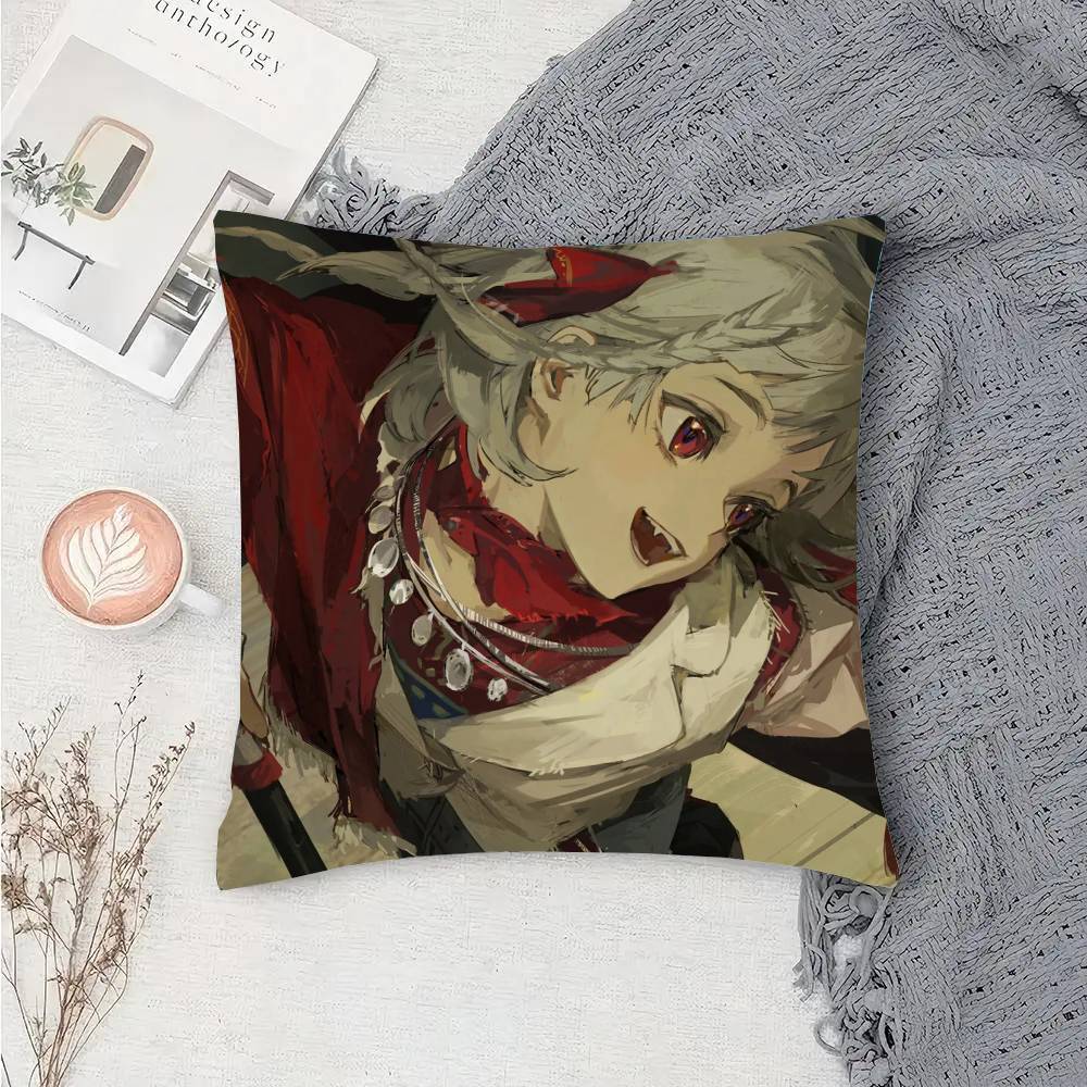 Rubuska Anime Reverse 1999 Pillow Case Fashion Square Pillowcase Bedroom Sofa Room Ins Decoration Leisure