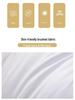 Pure Color Pillow - White Medium-Low Support Pillow for Dorms & Couples