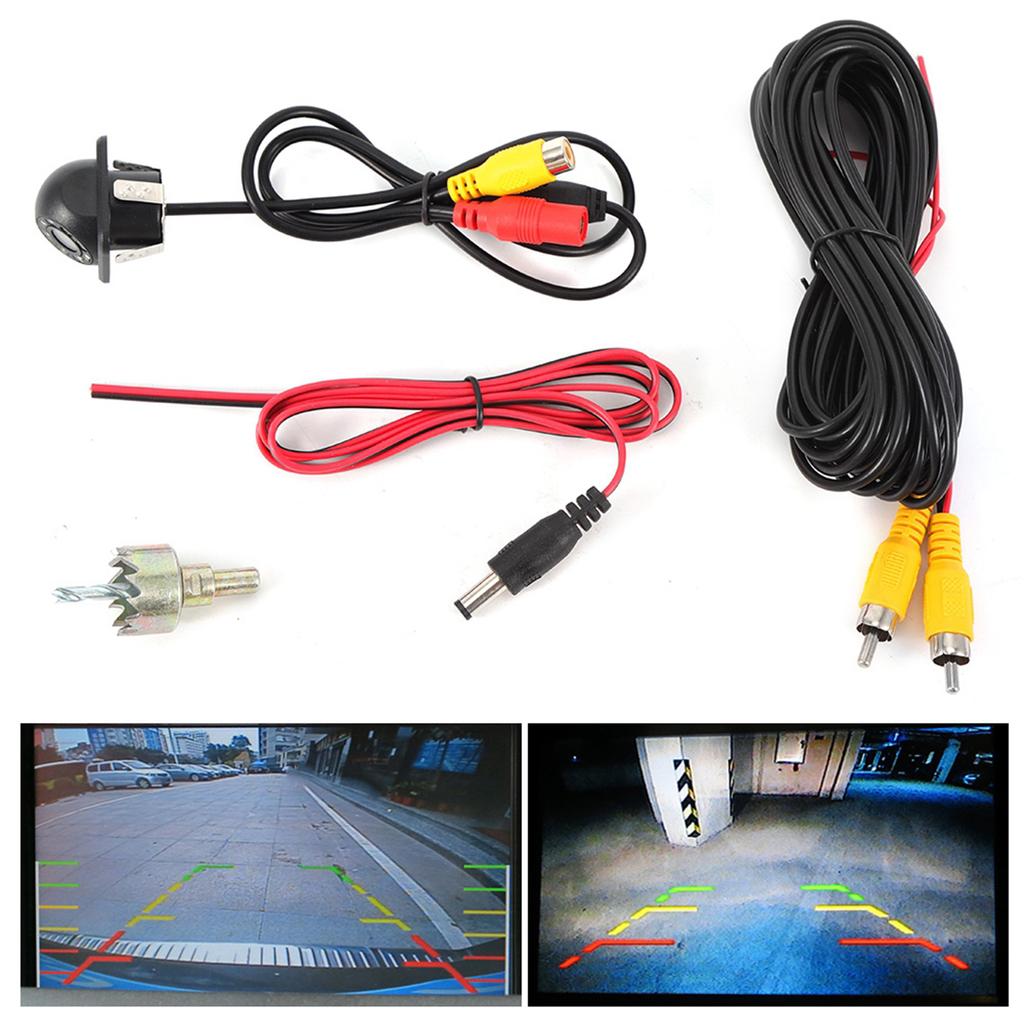 Ultraklare 170 Grad Farb-CCD-Kamera Auto Wasserdicht 8 LEDs Licht 20mm0,8in Bohrer Rückfahrkamera