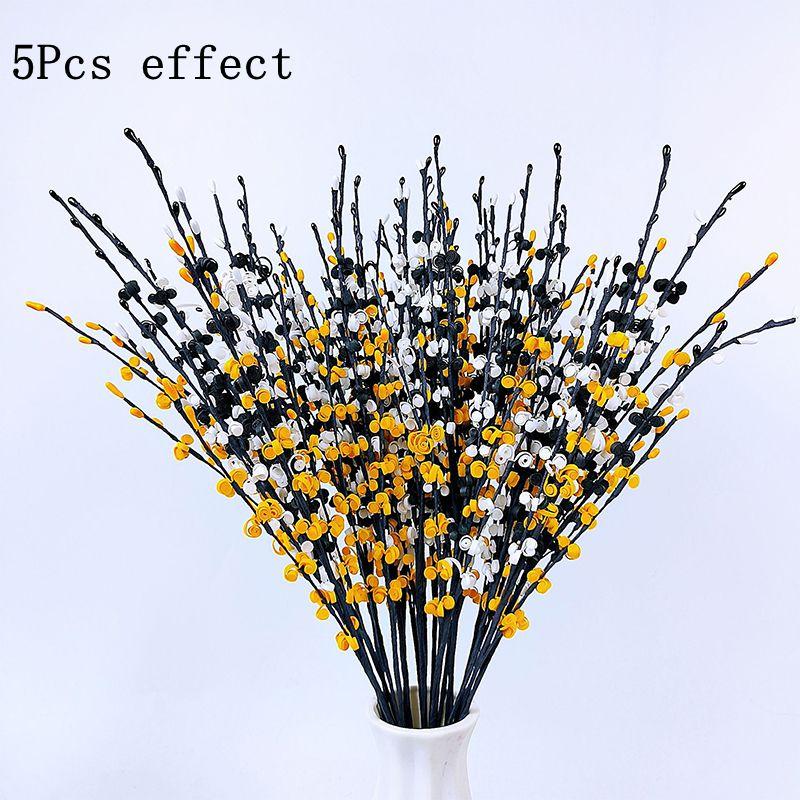 55CM Artificial Jasmine Flower Artificial Flower Art Jasmine Plant Branches Suitable for Home Office DIY Wreath Wedding Ornament