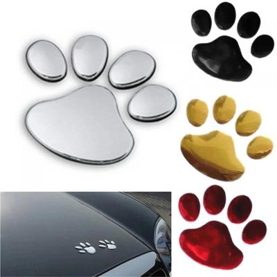 2PCS Autopříslušenství Samolepka na auto Cool Design Paw 3D Samolepka se stopou zvířete Pes Kočka Samolepka na auto Samolepka na auto