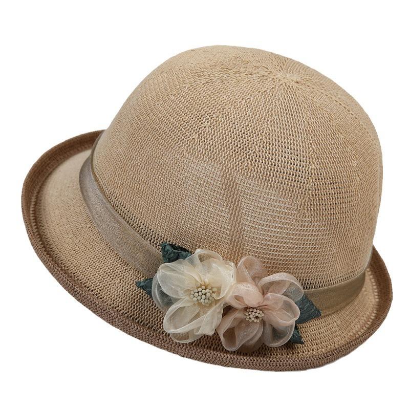 Top Hat Female Elegant Basin Hat Fisherman Hat Spring Summer Sunscreen Shade Sun Hat Mom Hat