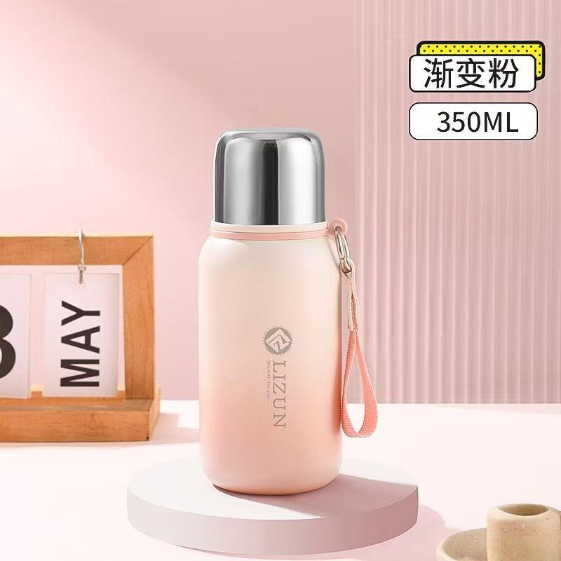Stainless Steel Vacuum Insulated Water Bottle 500ml 350ml 600ml 800ml 1000ml Double Wall Leakproof Travel Cup Men Women