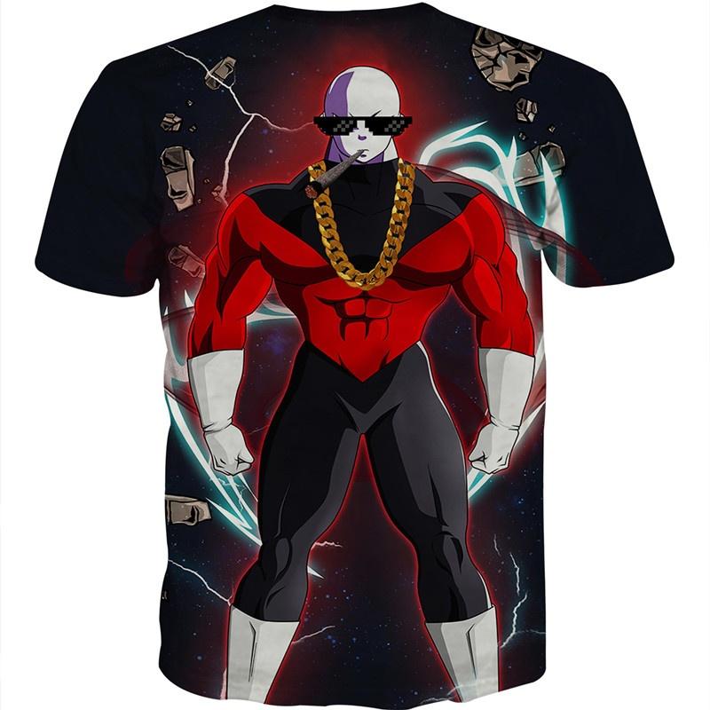 3D Dragon Ball Super Anime Jiren Drukowana moda męska Dragonball Koszulka z krótkim rękawem Dragon Ball Z T-shirt