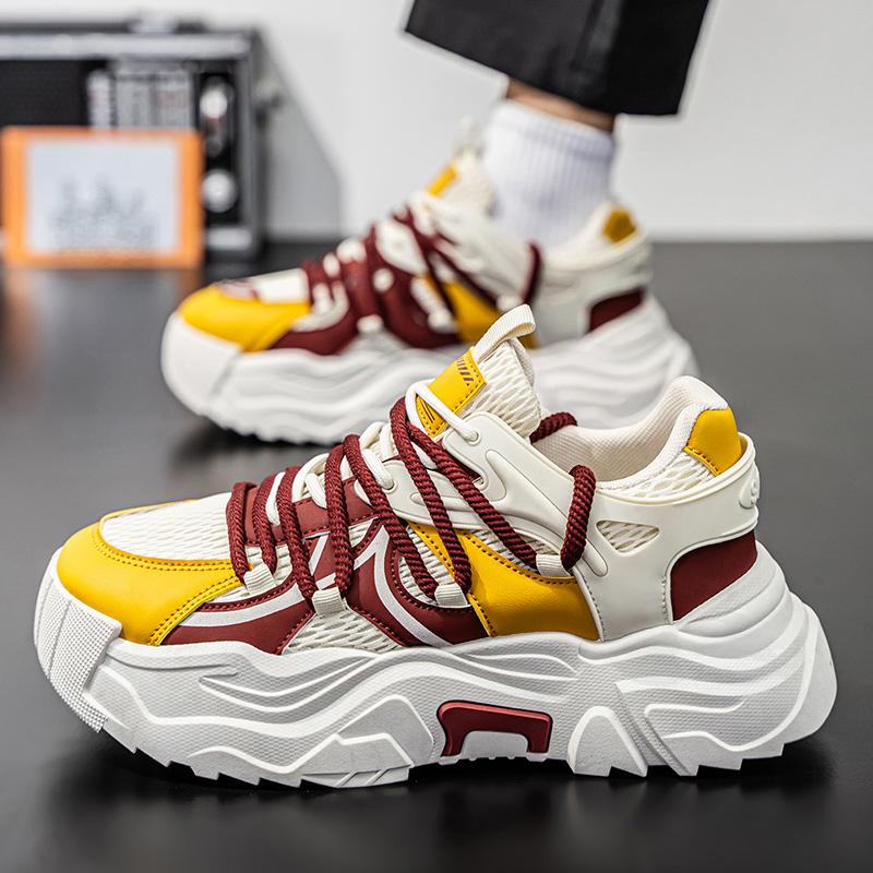 Men 's Casual Four Seasons Fashion  Students Comfortable Sneakers Boys Trending Soft Sole Breathable Shoes