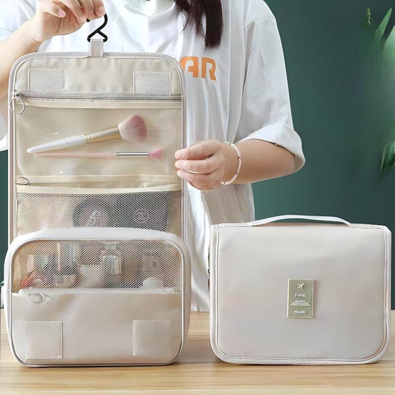 

Портативная дорожная косметичка, водонепроницаемая подвесная сумка для хранения, косметичка с сетчатыми карманами, дорожные аксессуары, косметички