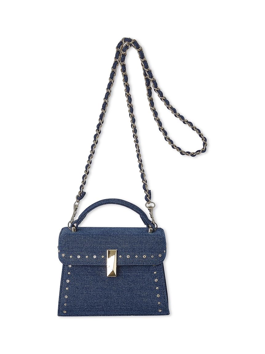 

Rutan Bijou Studded Denim Pochette CWGB252501 BLU [Selford] Women s синий