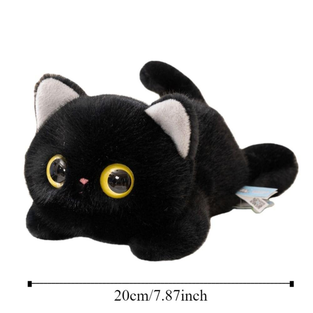Cute Big Eyes Cat Plush Toy Realistic Texture Siamese Cat  Plush Doll  Birthday Gift