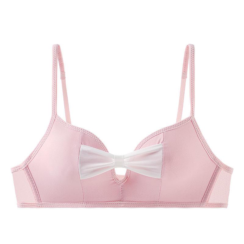 [Butterfly Flower] Summer Underwear Simple Anti-sagging Small Breasts Gather Underwear Adjustment Sexy Bra