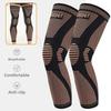 Copper Ion Knee Pads Running Football Pressurized Leg Pads Double Wave-breaking Anti-skid Calf Protection Nylon Extended Protective Gear