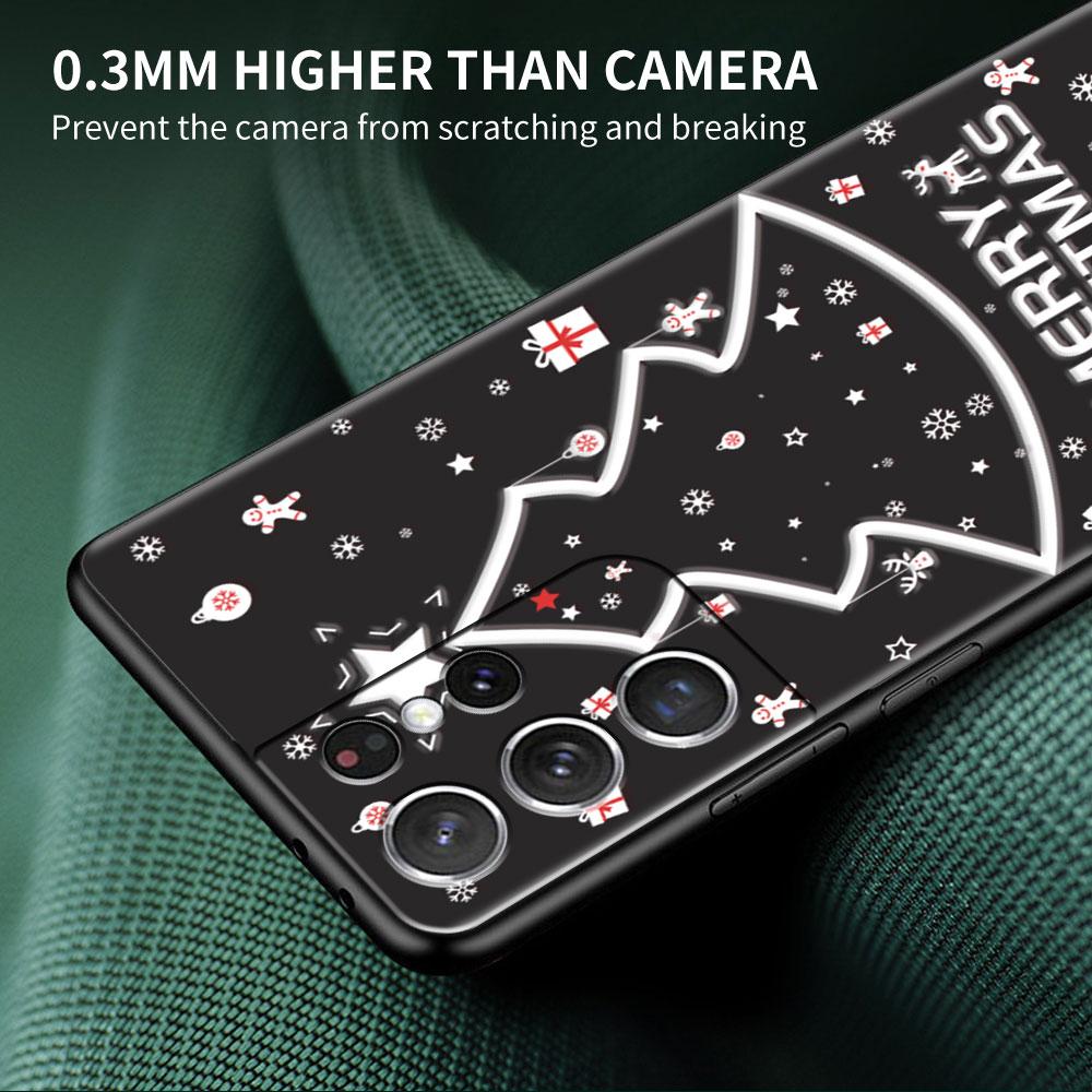 Merry Christmas In Winter Soft Case For Samsung Galaxy S22 S20 FE S21 S10 S9 Plus S8 Note 20 Ultra 10 Lite Phone Cover Shell