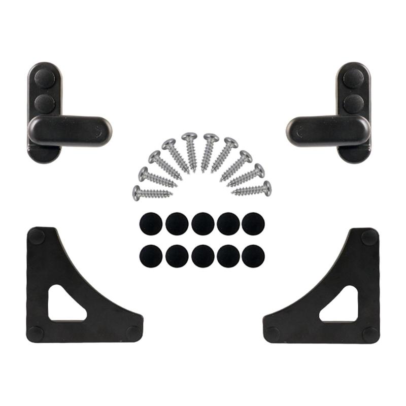 Stable RV Table Lock Clip Rotatable Buckle Organizer Hardware for Folding Table Board and Trailer Use