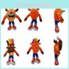 Entzückendes Crash Bandicoot Plüschtier aus weichem Plüschmaterial, perfekt für Sammler