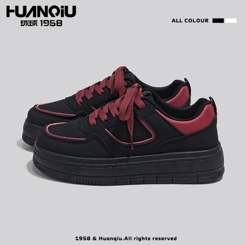 Global black and white panda casual 22 new summer thick-soled temperament breathable student board shoes