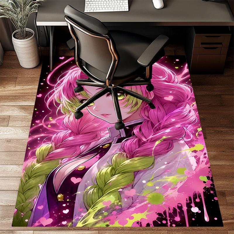 Mitsuri Kanroji1Printed Area Rug Carpet for Bedroom Living Room Home Decor Rugs Mat Non Slip Mat Rug for Bedside