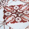 Tapis de cuisine carreaux de ciment rouge 45x120 - vinyle antidérapant