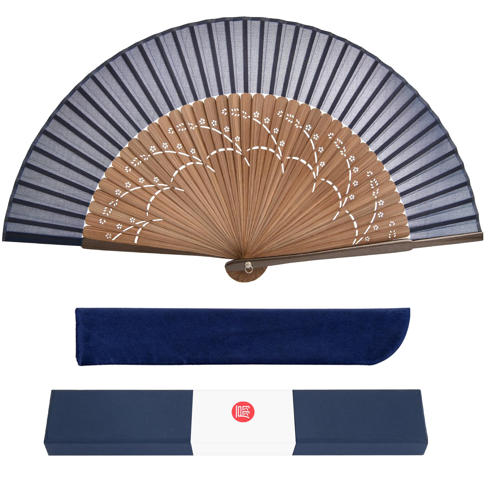 

Ganve Складной Сделано в Складной Поставляется с сумкой и подарком Премиальный шелк Складной Складной Короткий Тканевый Складной Большой Складной Складной Унисекс Складной День