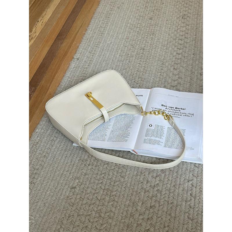 

Сумка Niche Design для женщин с высококачественной ручной сумкой подмышкой Ins Универсальная модная сумка через плечо белый