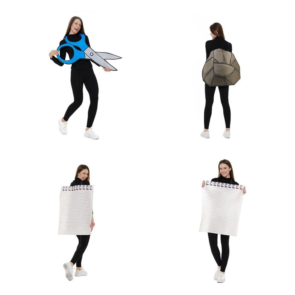 Scissors Paper Rock Cosplay Costumes Funny Party Bar Show Costumes Halloween
