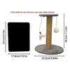Mini Sisal Cat Scratching Post Kitten Climbing Tower, Vertical Wear-Resistant No-Debris Claw Care Tower, Suitable For Small Apartments, Built-In