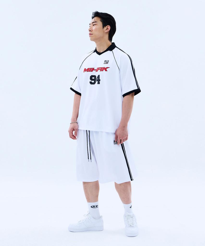 Mihag 94 Football Jersey Half Shorts (White)