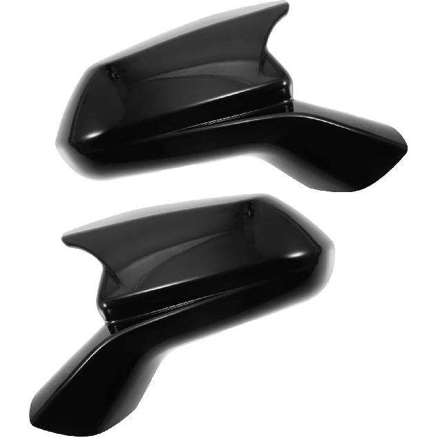 for Chevrolet Camaro 2016-2023 Driver Passenger Side Mirror Covers Cap Overlay Rearview Mirror Guard Covers Black 1 Pair